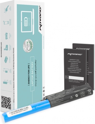 Batterie Movano A31N1601 pour Asus X541 et R541 (2200 mAh, 24 Wh)