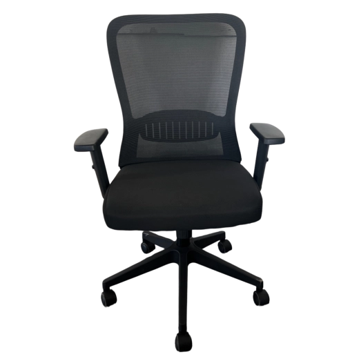 Chaise de bureau ergonomique DIANO, maille, hauteur réglable avec accoudoirs