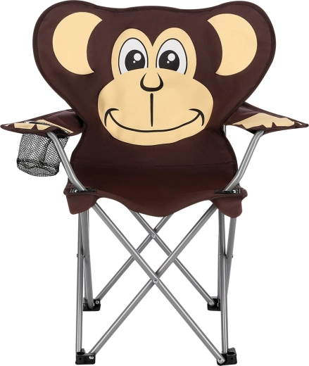 Chaise de camping pliante pour enfants NILS Camp – singe