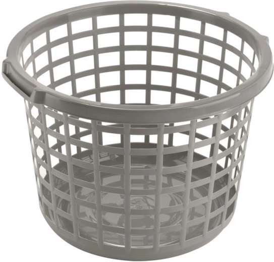 Panier rond pour linge propre 46 × 28 cm en plastique