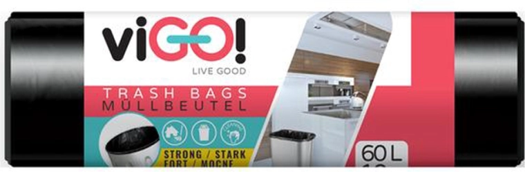 Sacs poubelle 60 l VIGO DeLuxe, 10 pcs