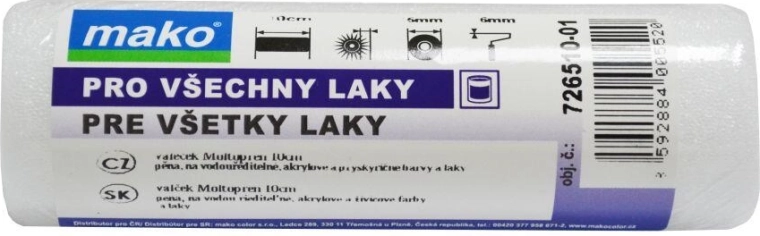 Rouleau de peinture en mousse 100 mm MAKOPOREN