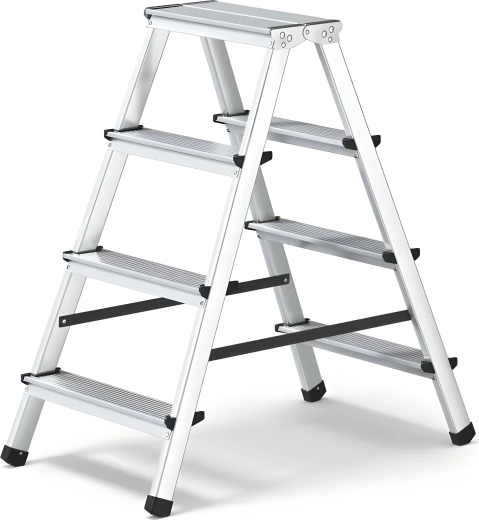 Escabeau en aluminium double face 2x4 HOME