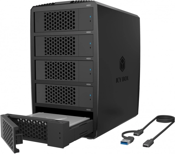 Boîtier RAID externe ICY BOX pour 5× disques SATA 2,5/3,5