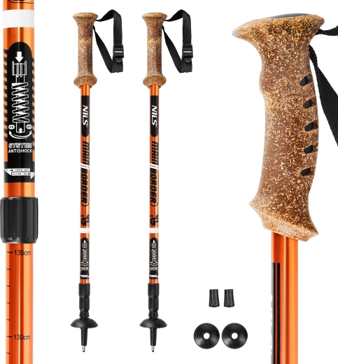 Bâtons de trekking Nils Extreme TK 696 avec amortissement anti-choc
