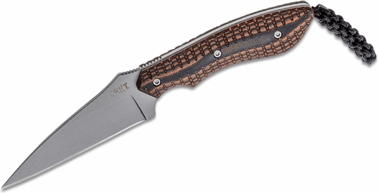 Couteau de poche polyvalent CRKT S.P.E.W. 7,6 cm, noir‑vert, G10, étui Kydex