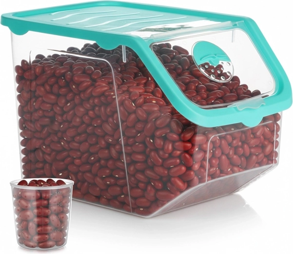 Récipient transparent pour fruits et légumes avec couvercle 12 l