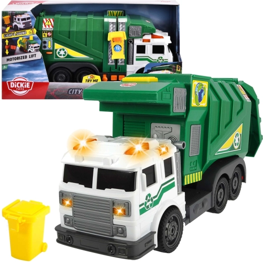 Camion-benne City Cleaner interactif avec lumières et sons 37 cm