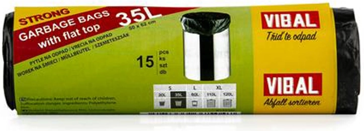 Sacs poubelle 35 l, 15 pcs