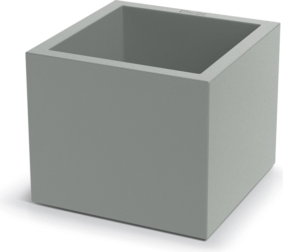 Cache-pot Cubla Square 38 cm gris béton