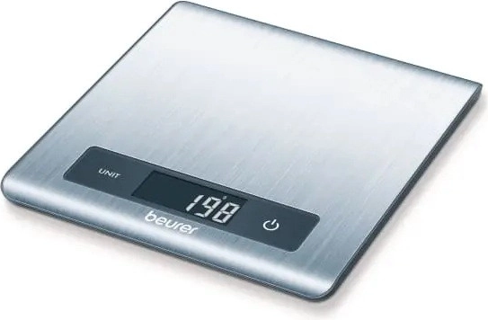 Balance de cuisine ultra-plate BEURER KS 51 en acier inoxydable