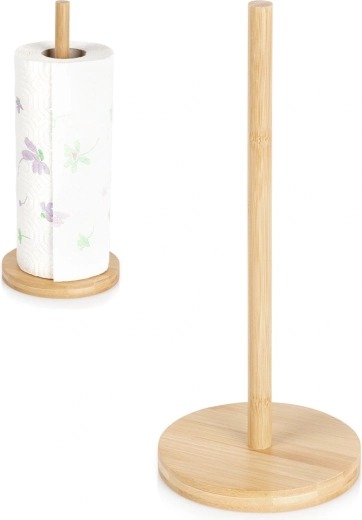 Porte-essuie-tout en bambou 29,5 cm