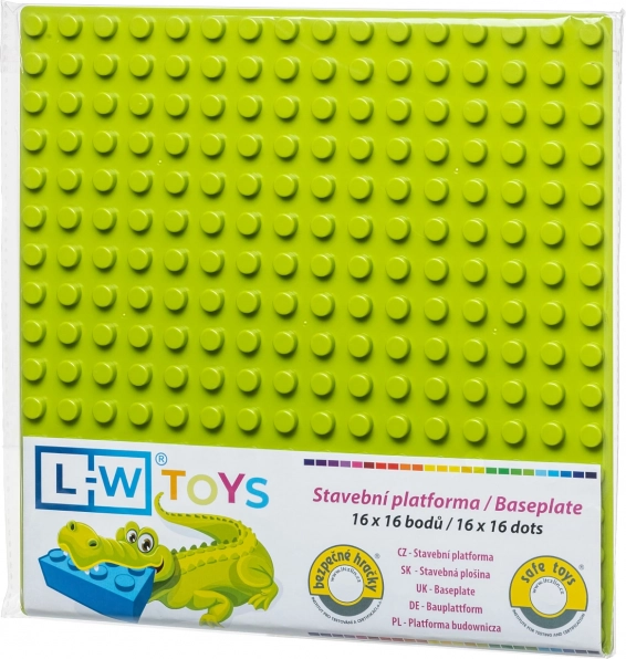 Plaque de construction L‑W TOYS junior 25,5 × 25,5 cm