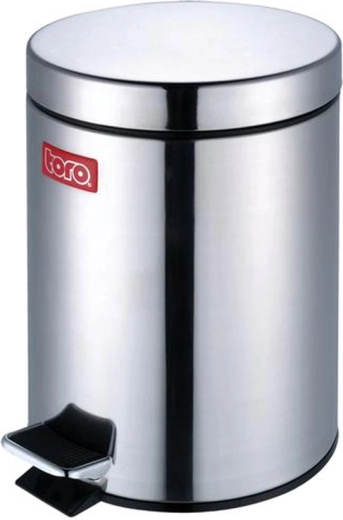Poubelle à pédale en acier inoxydable TORO 12 l