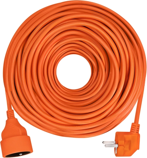 Rallonge électrique Solight avec raccord, 1 prise, 25 m, 3 × 1,5 mm², orange - 1 pièce