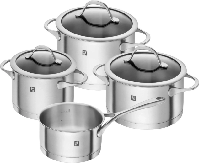 Ensemble de casseroles en acier inoxydable Zwilling Essence, 4 pièces