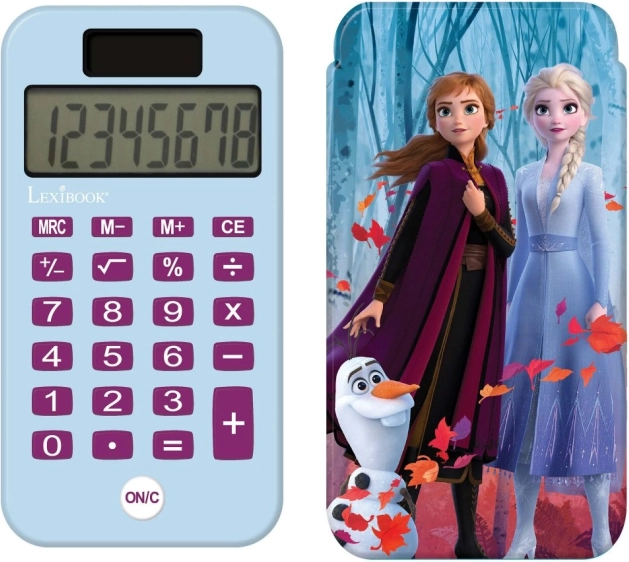 Calculatrice de poche Disney La Reine des Neiges avec couvercle de protection