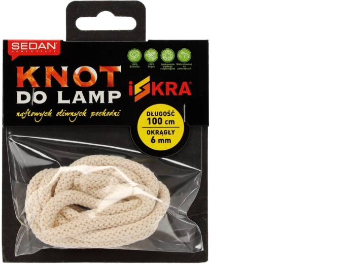 Mèche de rechange ronde pour lampe à pétrole 6 mm - 1 pièce