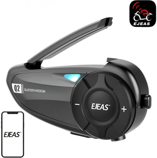 Intercom moto EJEAS Q2 avec Bluetooth 5.1 et réduction du bruit