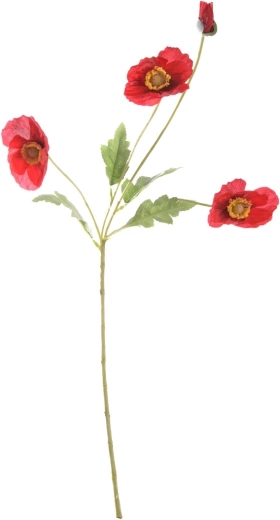 Coquelicot artificiel rouge 58 cm