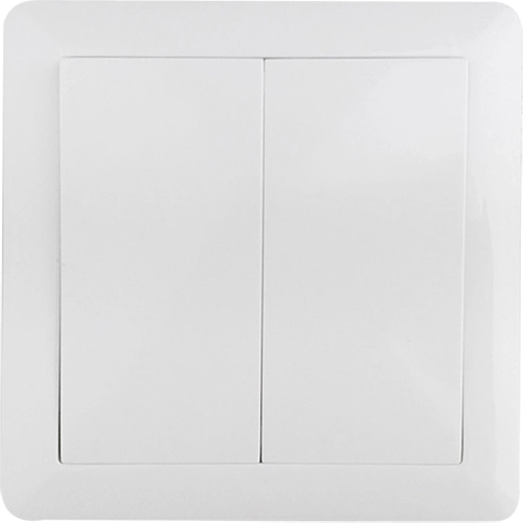 Interrupteur Solight Slim n° 5 va-et-vient double (lustre), blanc