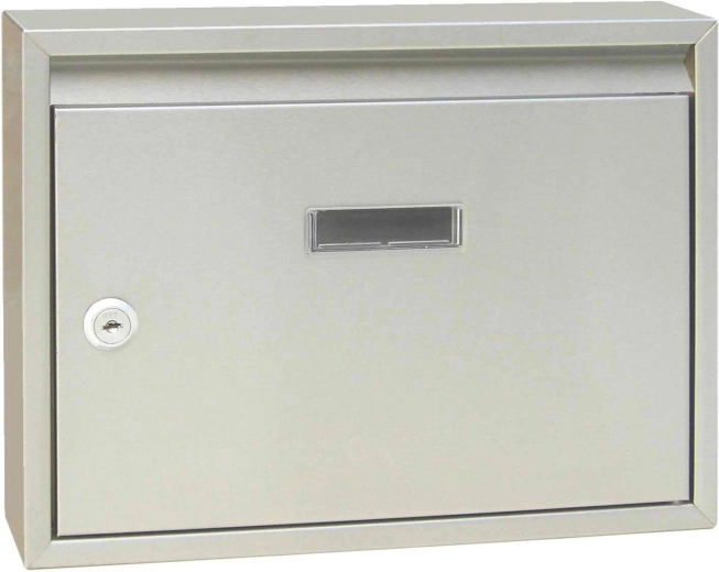 Boîte aux lettres en acier inoxydable J.A.D. Tools avec fente frontale