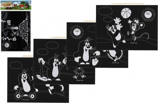 Gravure à gratter La Petite Taupe et ses amis