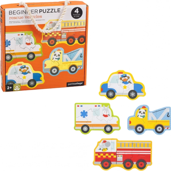 Puzzles pour enfants véhicules de secours Petit Collage
