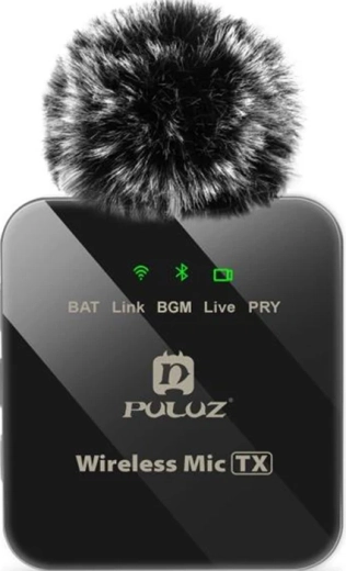 Microphone cravate sans fil Puluz avec récepteur USB-C - 1 pièce