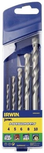 Jeu de forets pour maçonnerie IRWIN Masonry 4–10 mm, 5 pièces