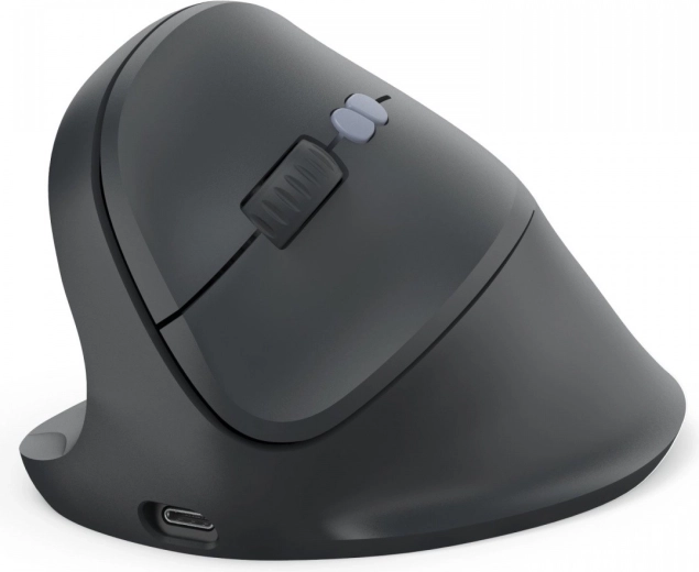 Souris verticale ergonomique pour gauchers noire