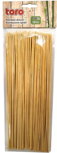 Brochettes en bambou Toro pointues 25 cm, 100 pièces