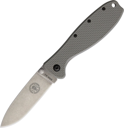 Esee Zancudo couteau de poche 7,7 cm, stonewash, FRN vert feuillage