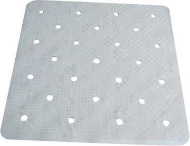 Tapis de douche en caoutchouc 54 × 54 cm à pastilles
