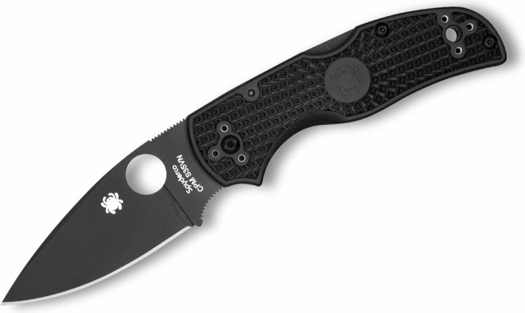 Couteau de poche Spyderco Native 5 Black, FRN noir, lame 8 cm