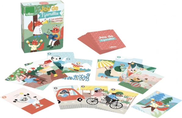 Vilac jeu de cartes Sept familles – animaux