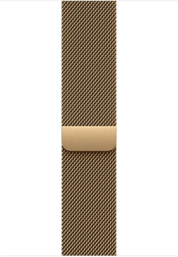 Bracelet milanais doré brillant pour boîtier de 46 mm, M/L