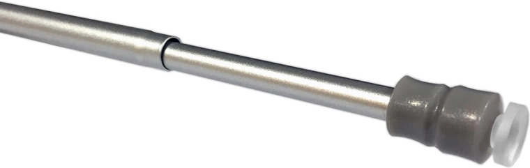 Tringle de vitrage télescopique 25–40 cm, argent