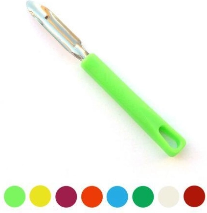 Éplucheur de cuisine en inox 17 cm avec manche en plastique