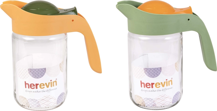 Pichet 660 ml avec récipient en verre et couvercle en plastique