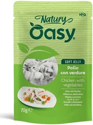 Oasy Nature Soft Jelly poulet avec légumes sachet 70 g