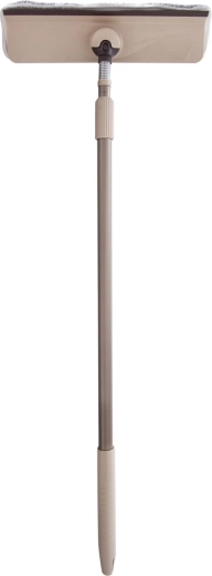Mop-raclette pour vitres 2-en-1 avec manche télescopique - 1 pièce