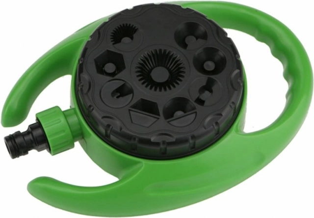 Pulvérisateur de jardin vert avec 9 fonctions et douche de pluie