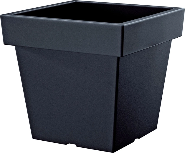 Pot de fleurs Lofly Low anthracite 23,4 cm