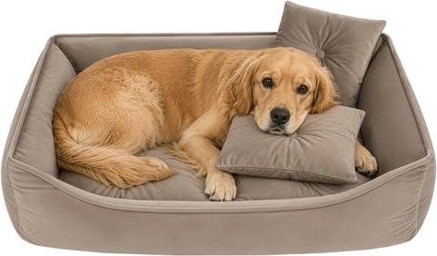 Panier pour chien ou chat Purlov 70 × 50 cm beige