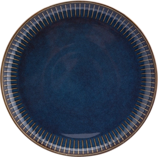 Assiette à dessert Reactive Stripes 20,5 cm bleue
