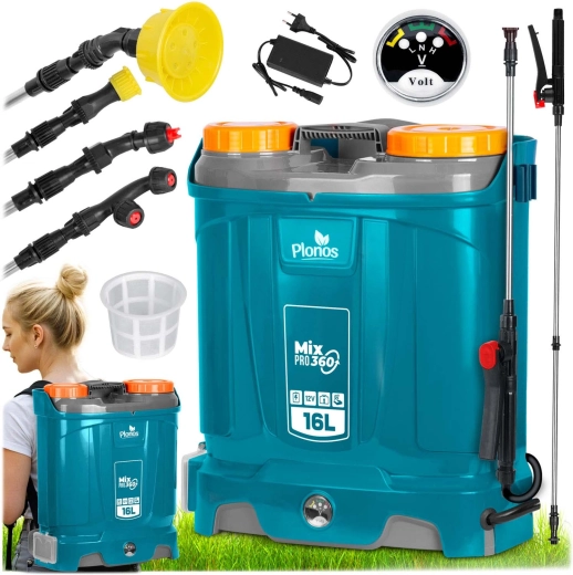 Pulvérisateur dorsal à batterie avec mélange 16 l Plonos