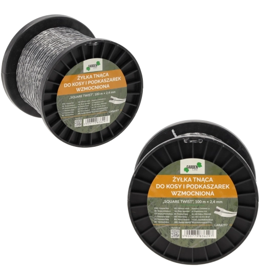 Fil de coupe renforcé Square Twist 2,4 mm, 100 m