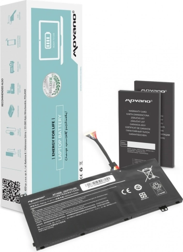 Batterie Movano pour ordinateur portable Acer Nitro VN7 V15/V17 (AC14A8L, AC15B7L) 4600 mAh 52 Wh