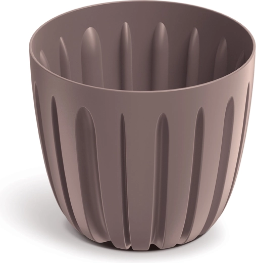 Cache-pot en plastique Wario 13,8 cm couleur marsala